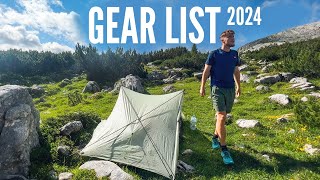 My Backpacking Gear List for 2024 [upl. by Enisamoht]