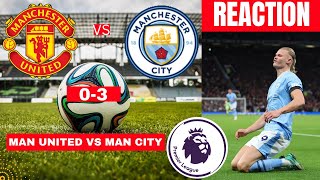 Manchester United vs Man City 03 Live Premier League EPL Football Match Score Highlights Derby [upl. by Trabue]