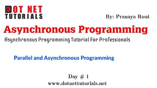 Introduction to Parallel and Asynchronous Programming  Dot Net Tutorials  Pranaya Rout [upl. by Lexie]