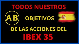 OBJETIVOS ACCIONES DEL IBEX 35 [upl. by Eilahtan109]