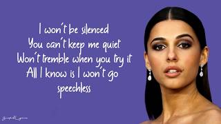 Naomi Scott  Speechless Lyrics [upl. by Anir]