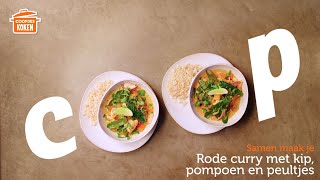 Rode curry met kip  Coopjeskoken  Coop [upl. by Nytnerb]