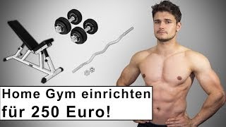 Home Gym für 250 Euro  Fitness Training zuhause  Kaufberatung [upl. by Mathilda]