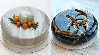 Top Yummy Chocolate Mirror Glaze Cake Recipe  Satisfying Cake Videos  GlazeCake [upl. by Dlanod]