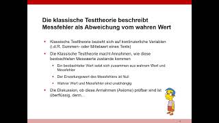 Strukturgleichungsmodelle  Teil 5  Klassische Testtheorie [upl. by Redna720]