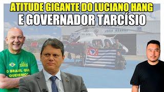 Gigantes Tarcísio e Luciano Hang enviam helicópteros para o RS enquanto Lula fala de futebol [upl. by Areik732]