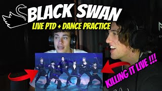 South Africans REACT TO BTS방탄소년단 Black Swan Live PTD On Stage  DANCE PRACTICE [upl. by Sirred]