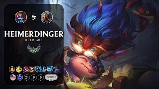 Heimerdinger Mid vs Zed  NA Challenger Patch 144 [upl. by Pudens]