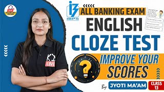 All Banking Exams 2024  Are You Ready  Ultimate English Cloze Test🎓  By Jyoti Mam [upl. by Yank]