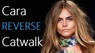 Cara Delevingne Reverse Catwalk [upl. by Hsihsa119]