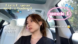 First Week of Medical School VLOG [upl. by Ximena]