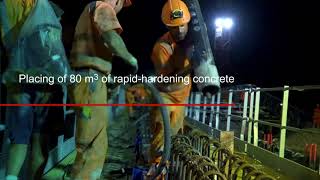 QFLASH rapidhardening concrete – bridge rehabiliation [upl. by Nimesay175]