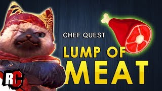 How to find LUMP OF MEAT Location  Monster Hunter World The Meat of the Matter Chef Quest [upl. by Hadley]