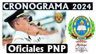 CRONOGRAMA PNP 👮‍♂️ Admisión EO Promoción 2024 [upl. by Healy]