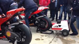 Ducati Desmosedici GP6 amp GP8 firing up  team Althea WSBK launch [upl. by Dnomder113]