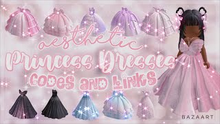 Aesthetic Prom and Princess Royal Dresses  Codes and Links  Roblox Bloxburg Berry Avenue [upl. by Lyrradal]