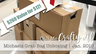 Michaels 4 Grab Bags  January 2019  Unboxing [upl. by Krause]