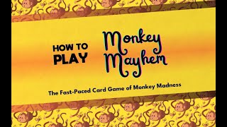 Monkey Mayhem Card Game Tutorial Swing Through the Jungle for Banana Victory [upl. by Ellerehs]