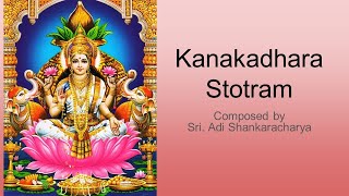 Kanakadhara Stotram Sanskrit Tamil English lyrics  Adi Shankaracharya  MS Subbalakshmi Style [upl. by Waylon]