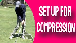 How To Compress Iron Shots With an Easy Golf Set Up Checkpoint [upl. by Hserus]