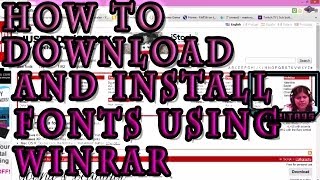 How to Download and Install Fonts using winRAR [upl. by Nada]