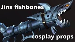 Jinx Fishbones Cosplay Weapon League оf Legends Gun Weapon [upl. by Moselle896]