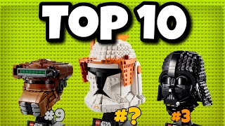 The TOP 10 Best Lego Star Wars Helmets as of 2023 [upl. by Ciaphus]