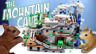 LEGO Minecraft The Mountain Cave Set 21137 Speed Build Review [upl. by Clea276]