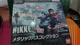 Unboxing Nikke Metal Cards  Bandai Metal Cards NIKKE Goddess Of Victory Pack Opening [upl. by Ahtoelc583]