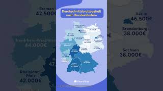 Durchschnittsbruttogehalt nach Bundesländern 💸 gehalt [upl. by Ellessig796]