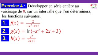 Exercice corrigé Développement dune fonction en série entière [upl. by Marola]