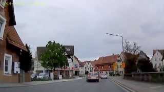 D Lauf adPegnitz Landkreis Nürnberger Land Fahrt durch die Stadt Mai 2014 [upl. by Annaerb910]