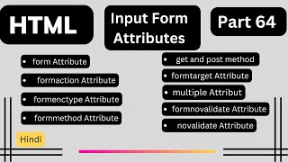 HTML Input form Attributes  html Tutorial In Hindi [upl. by Idnahk]