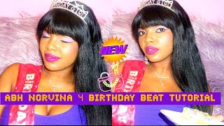 Anastasia Beverly Hills Norvina 4 Palette Review and Tutorial Birthday Beat [upl. by Lrae428]