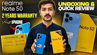 Realme NOTE 50 Unboxing amp Quick Review 💥 Sab Se SASTA 😱🤑 [upl. by Sutit]