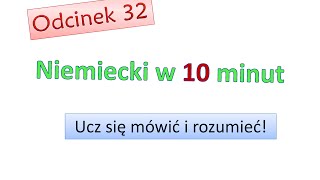 Podstawy niemieckiego 32 Nauka niemieckiego dla początkujących Zacznij mówić po niemiecku Odc32 [upl. by Luisa]