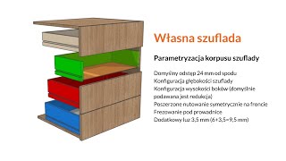 Własna szuflada  parametryzacja modeli pod CNC WOODLAB [upl. by Brand323]