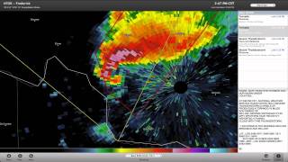 RadarScope  in search of the hook echo [upl. by Essex]