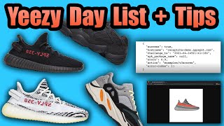 Yeezy Day 2021 Drop List  Manual Exploits  Tips [upl. by Kermy496]