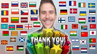 How To Say quotTHANK YOUquot In 50 Different Languages [upl. by Ennaylil985]