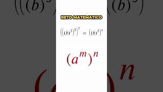 Reto Matematico Potencia de una potencia [upl. by Nai475]