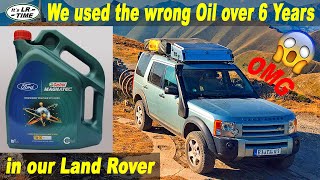 Wrong engine oil over 6 Years in our Land Rover  OMG [upl. by Suinotna]