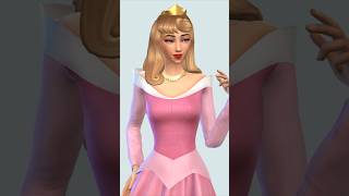 Disney Princess CAS Challenge Part 12 🪡 sims4cas sims4 sims4challenge aurora disney shorts [upl. by Eelsel]