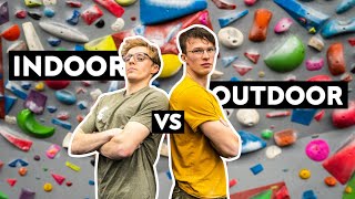 INDOOR vs OUTDOOR Climber 🔥 [upl. by Maurizia]