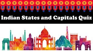 Indian states and Capitals  GK Questions  Geography Quiz [upl. by Faxen288]