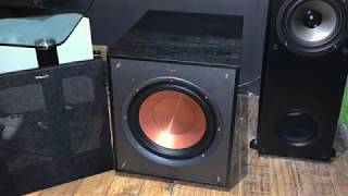 Klipsch R100SW  Port Noise demo [upl. by Cerys]