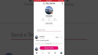 How to delete tells in Tellonym app [upl. by Ecirtnahs]