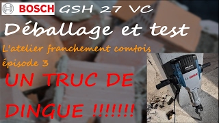 BOSCH GSH 27 VC BRISE BETON latelier franchement comtois épisode 3 [upl. by Brunhilde]