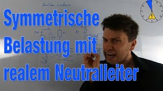 Symmetrische Belastung mit realem Neutralleiter  Mehrphasensystem [upl. by Tobi]