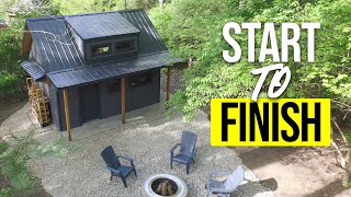 Building this Tiny House shed ALONE took 7 months Full Build Timelapse [upl. by Anas]